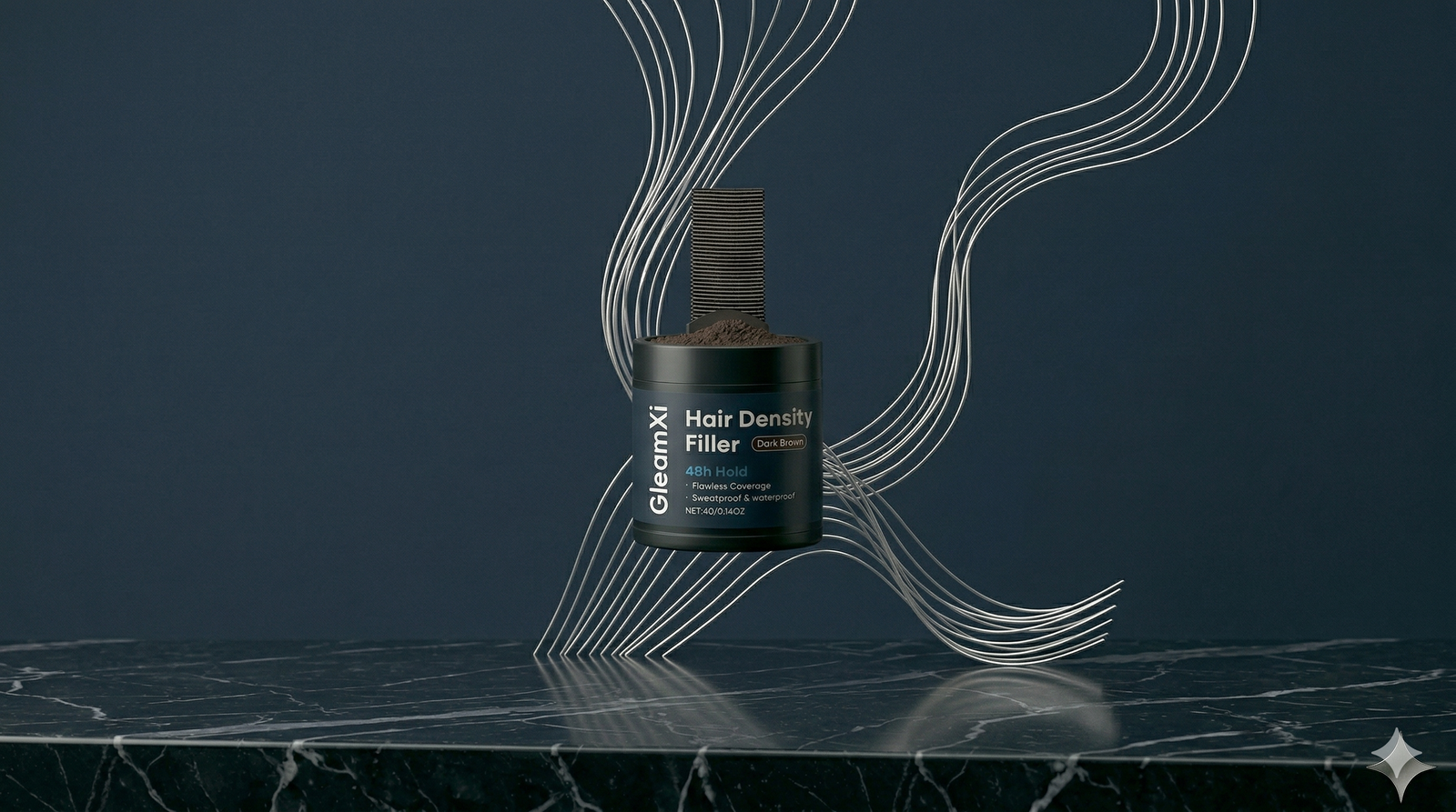 Cuir chevelu visible ?
Camouflez-le en 30 secondes.