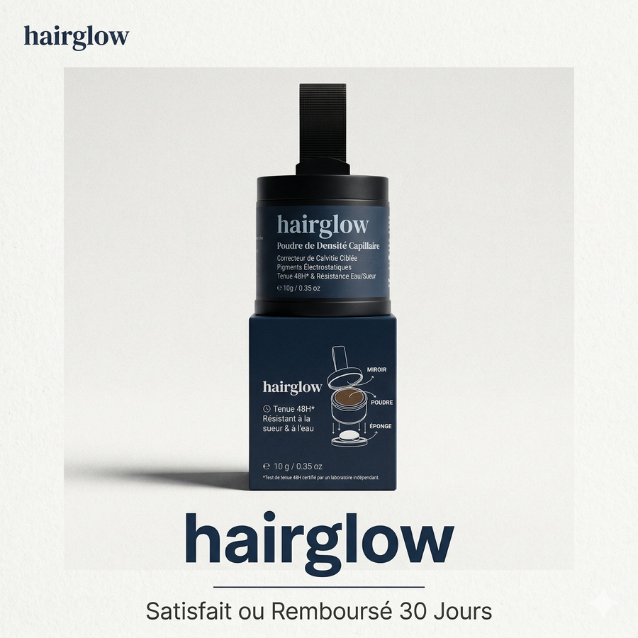 HairGlowUp — Poudre Capillaire Densifiante